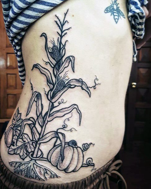 Beautiful Corn Tattoo Design Ideas For Women