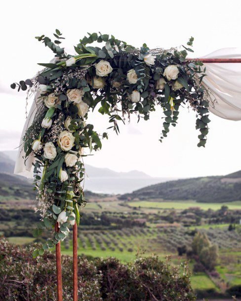 Beautiful Corner Arch Flower Ideas Greenery Valley Wedding Ideas