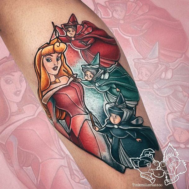 Beautiful Disney Princess Tattoo Design Ideas For Women