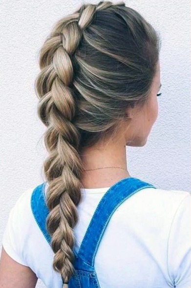 Beautiful Dutch Braid Women