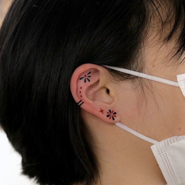 Beautiful Ear Tattoo Design Ideas For Women