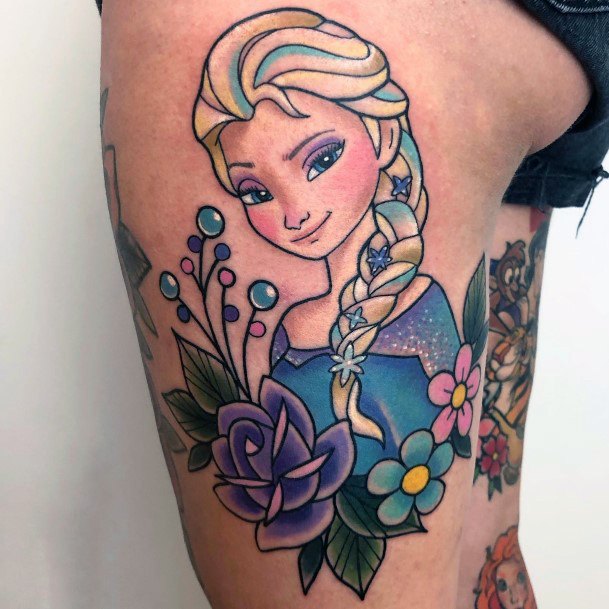 Beautiful Elsa Tattoo Design Ideas For Women