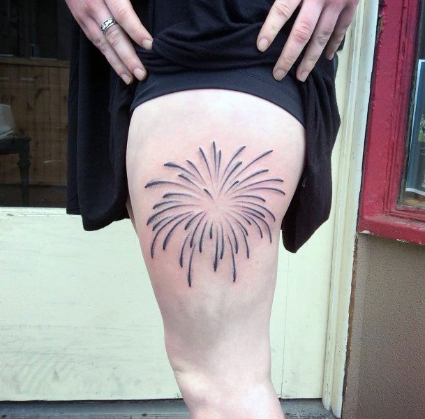 Beautiful Fireworks Tattoo Design Ideas For Women