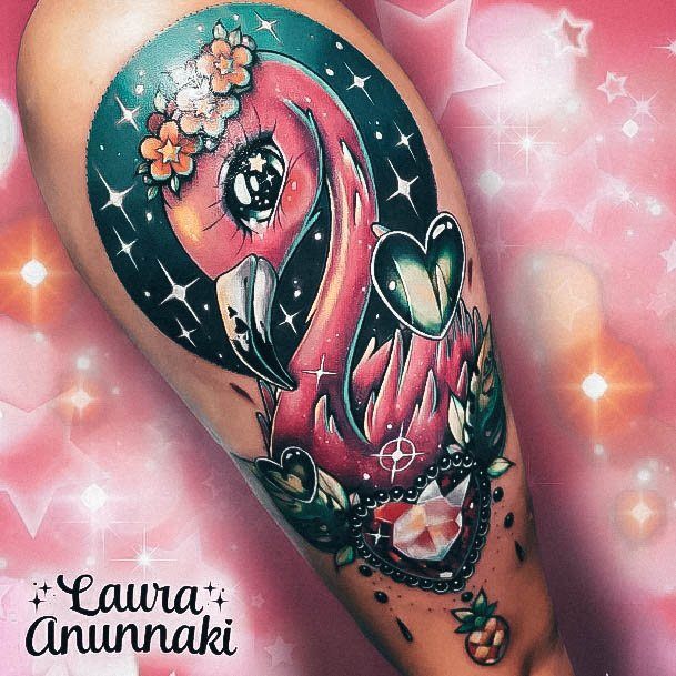 Beautiful Flamingo Tattoo Design Ideas For Women