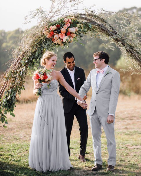 Beautiful Floral Tree Branch Arbor For Wedding Ideas