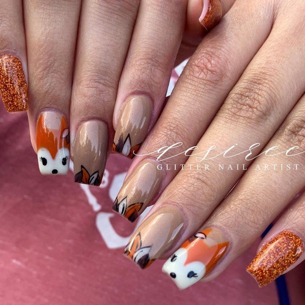 Beautiful Fox Nail Design Ideas For Women