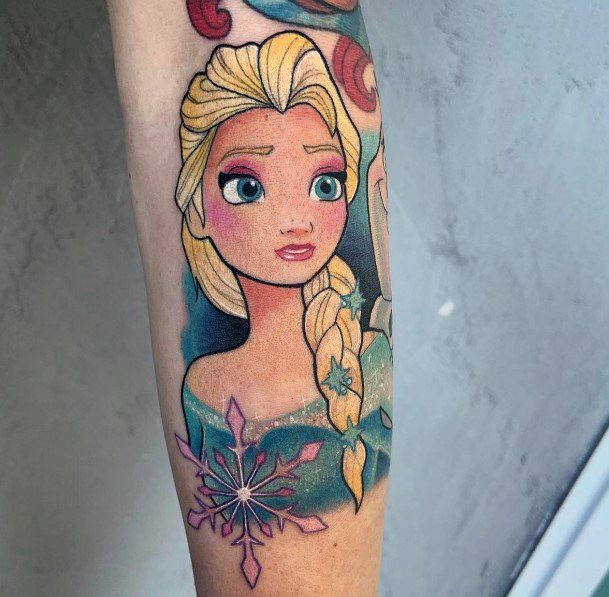 Beautiful Frozen Tattoo Design Ideas For Women