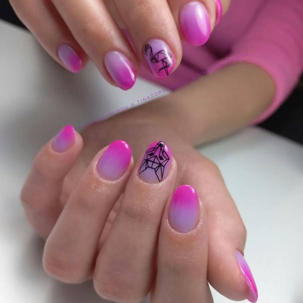 Beautiful Fuchsia Nail Design Ideas For Women