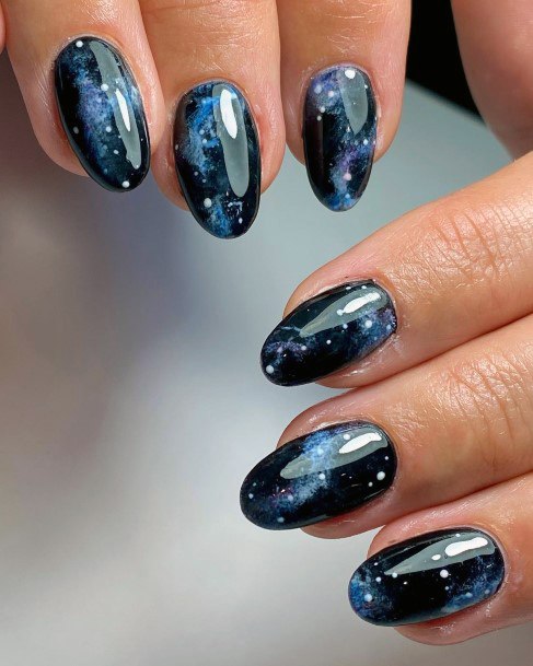 Beautiful Galaxy Nail Design Ideas For Women