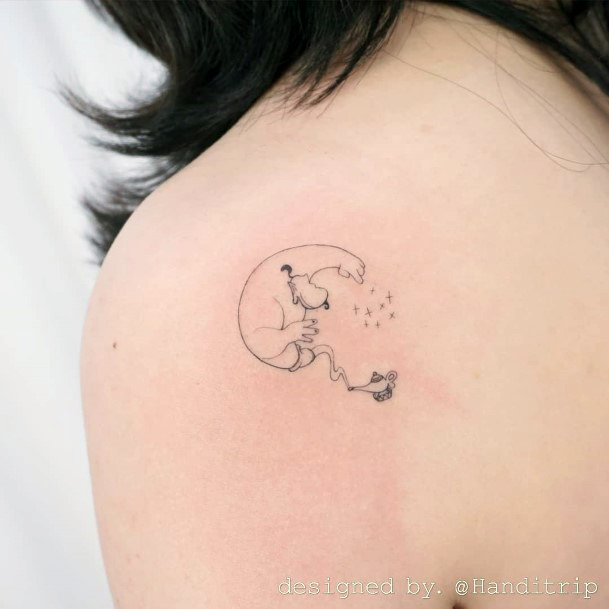 Top 100 Best Genie Tattoos For Women - Aladdin Disney Design Ideas