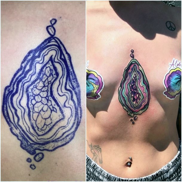 Beautiful Geode Tattoo Design Ideas For Women
