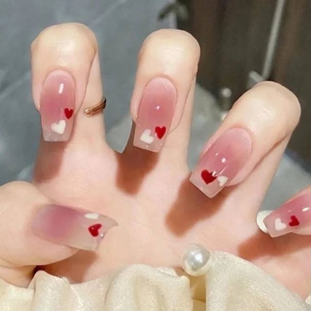 Beautiful Heart Nail Design Ideas For Women