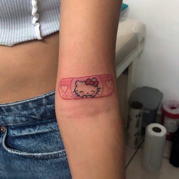 Beautiful Hello Kitty Tattoo Design Ideas For Women