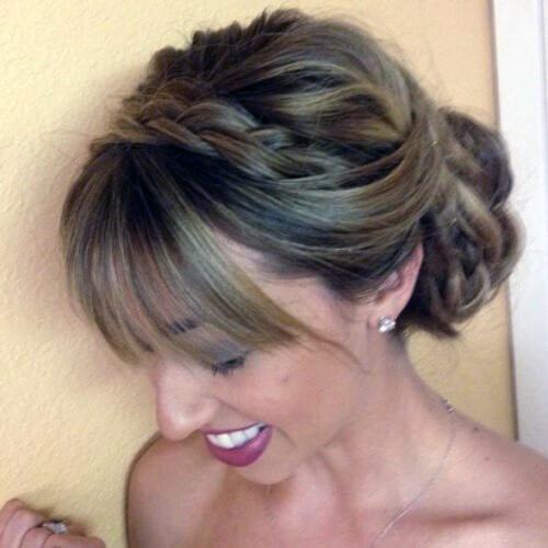 Beautiful Inspirational Ideas For Female Updos With Fringe And Blonde Hair For Special Occasions