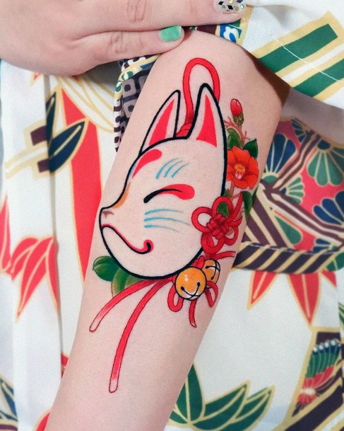 Beautiful Kitsune Tattoo Design Ideas For Women