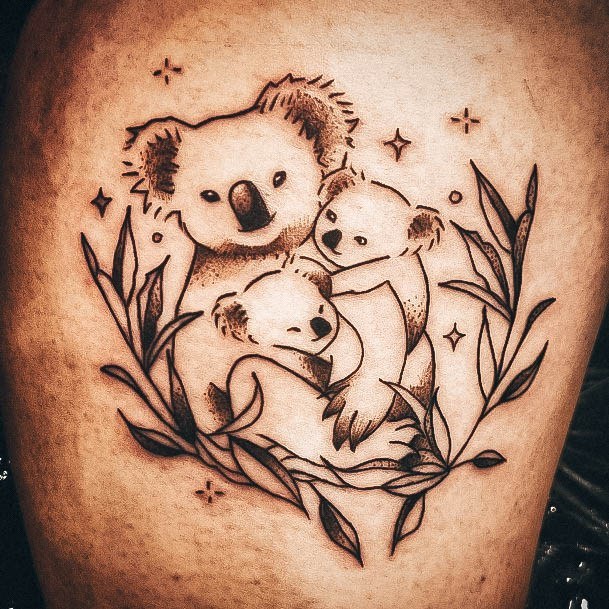 koala by httpswwwdeviantartcomkeileena on DeviantArt  Koala tattoo  Animal tattoos Koala