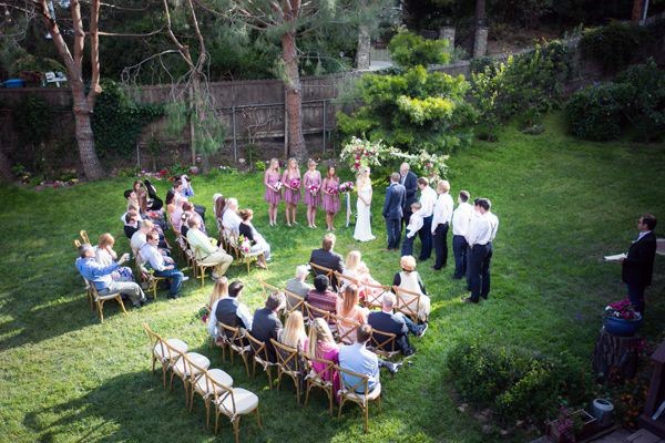 Beautiful Lawn And Garden Ceremony Backyard Wedding Ideas