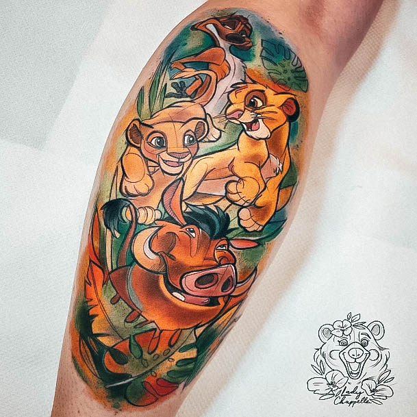 Beautiful Lion King Tattoo Design Ideas For Women