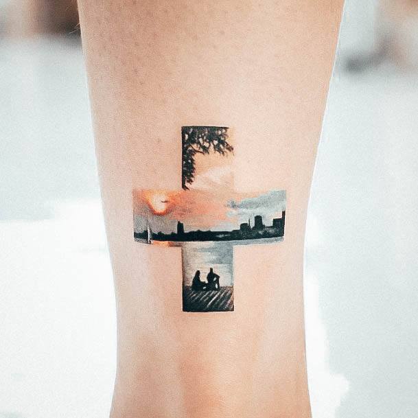 Beautiful Meaningful Tattoo Design Ideas For Women Cross Nature