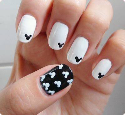 Beautiful Mickey Mouse Nail Design Ideas For Women