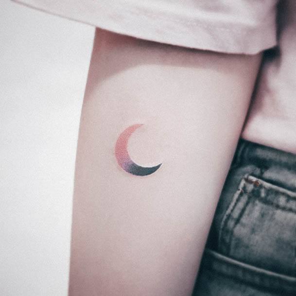 Beautiful Moon Tattoo Design Ideas For Women