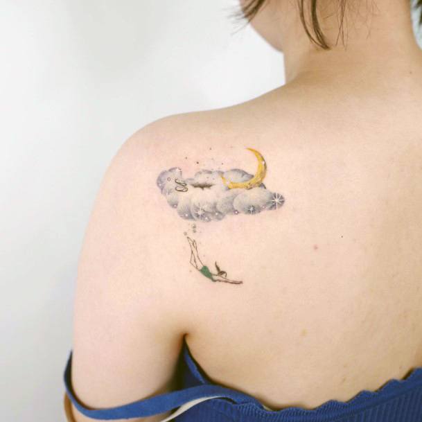 Beautiful Night Sky Tattoo Design Ideas For Women
