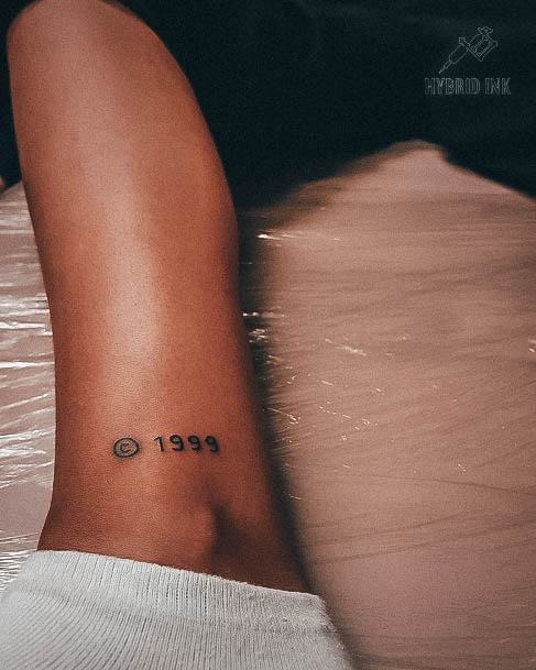 Beautiful Number Tattoo Design Ideas For Women