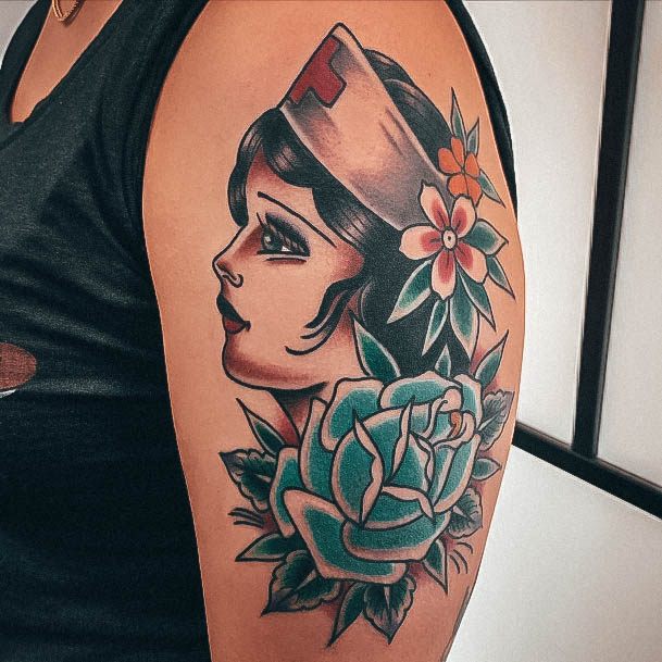 Beautiful Nurse Tattoo Design Ideas For Women