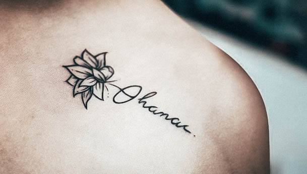 Beautiful Ohana Tattoo Design Ideas For Women