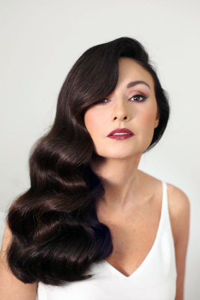 vintage wave hairstyles for long hair