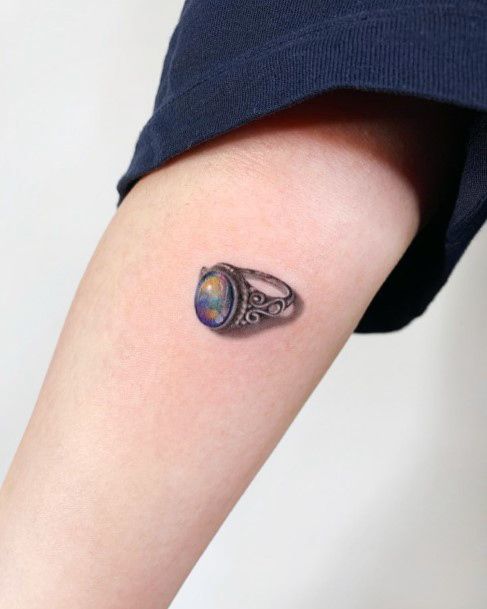 Beautiful Opal Tattoo Design Ideas For Women