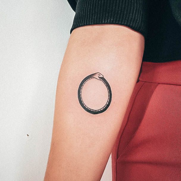 Beautiful Ouroboros Tattoo Design Ideas For Women