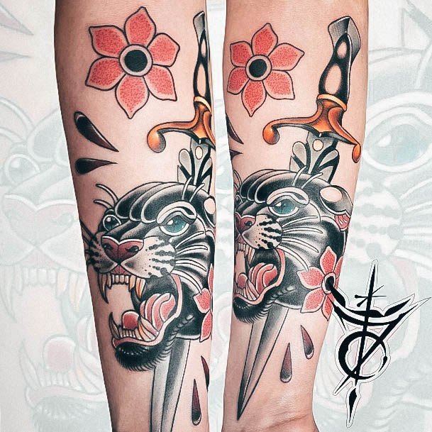 Beautiful Panther Tattoo Design Ideas For Women