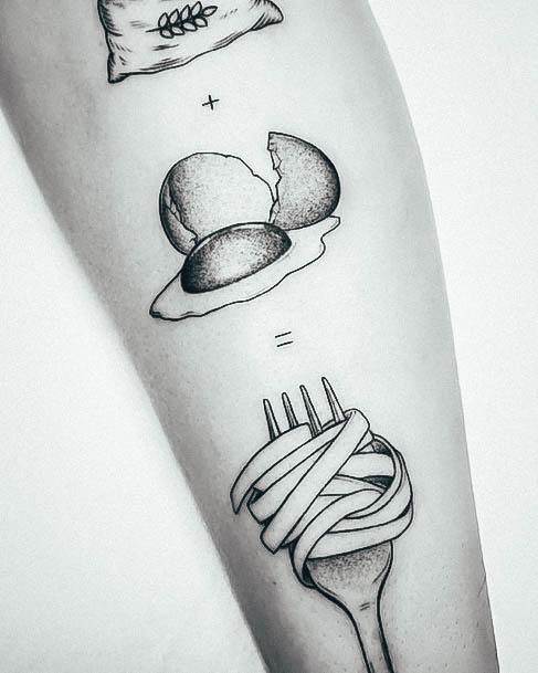 Beautiful Pasta Tattoo Design Ideas For Women