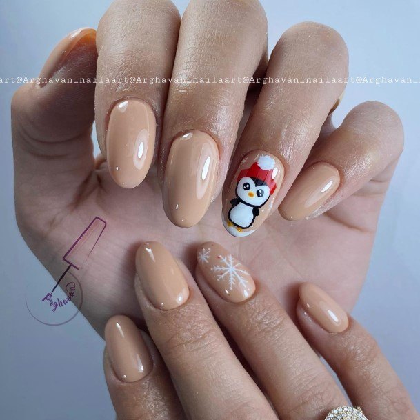 Beautiful Penguin Nail Design Ideas For Women