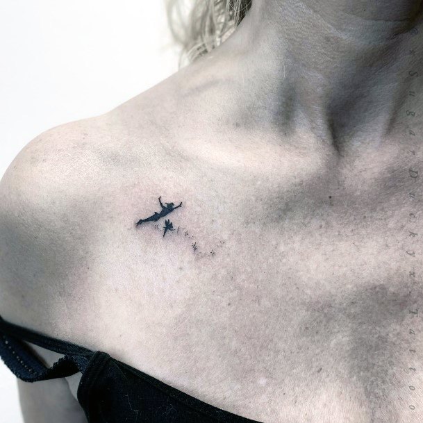 Beautiful Peter Pan Tattoo Design Ideas For Women