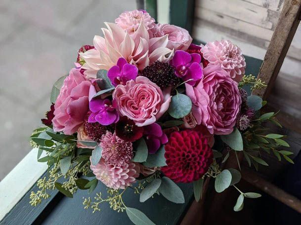 Beautiful Pink Wedding Flowers