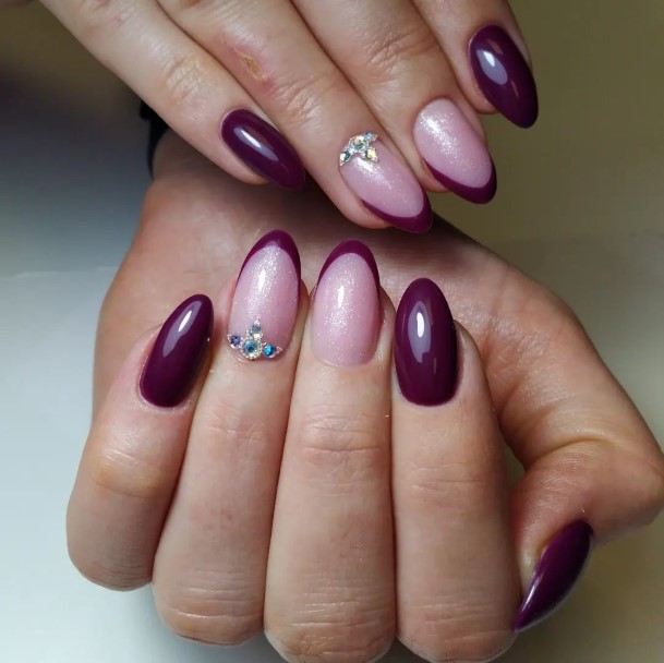 Beautiful Plum Nail Design Ideas For Women