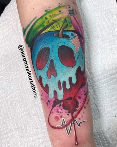 Beautiful Poison Apple Tattoo Design Ideas For Women