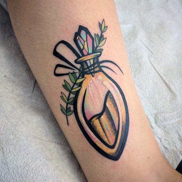 Beautiful Potion Tattoo Design Ideas For Women