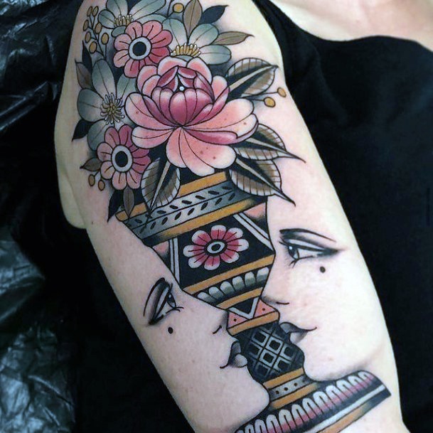 Beautiful Pottery Tattoo Design Ideas For Women