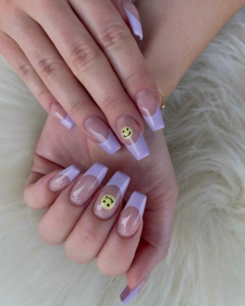 Beautiful Purple And Yellow Nail Design Ideas For Women