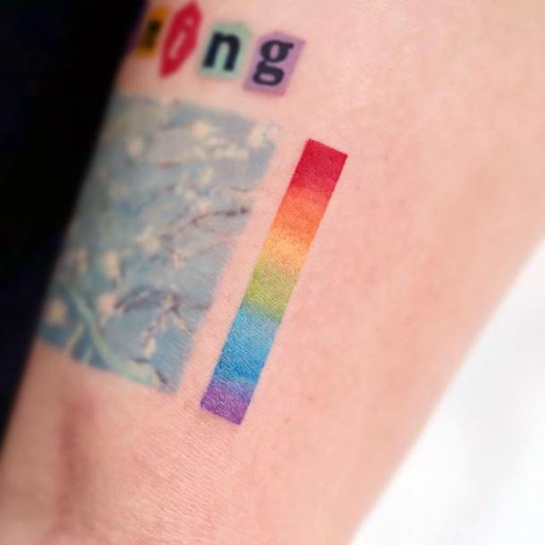 Beautiful Rainbow Tattoo Design Ideas For Women