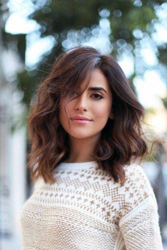 Beautiful Rich Brown Layered And Textured Bouncy Curls Women’s Hairstyle