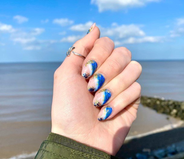 Beautiful Sea Nail Design Ideas For Women