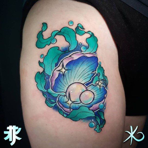 Beautiful Seashell Tattoo Design Ideas For Women