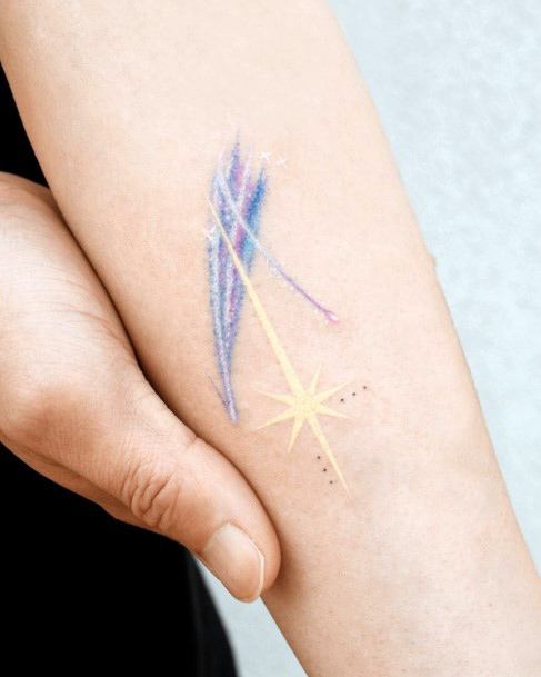 Beautiful Shooting Star Tattoo Design Ideas For Women