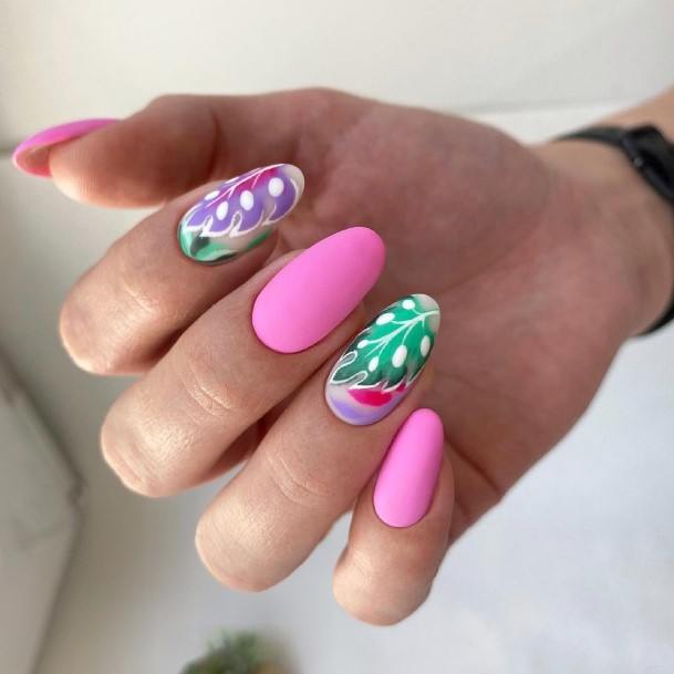 Beautiful Short Pink And White Nail Design Ideas For Women