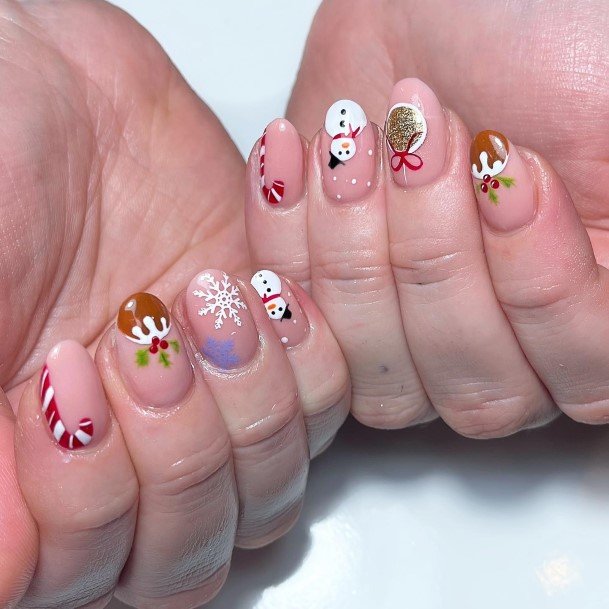 Beautiful Snowman Nail Design Ideas For Women