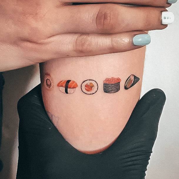 Beautiful Sushi Tattoo Design Ideas For Women